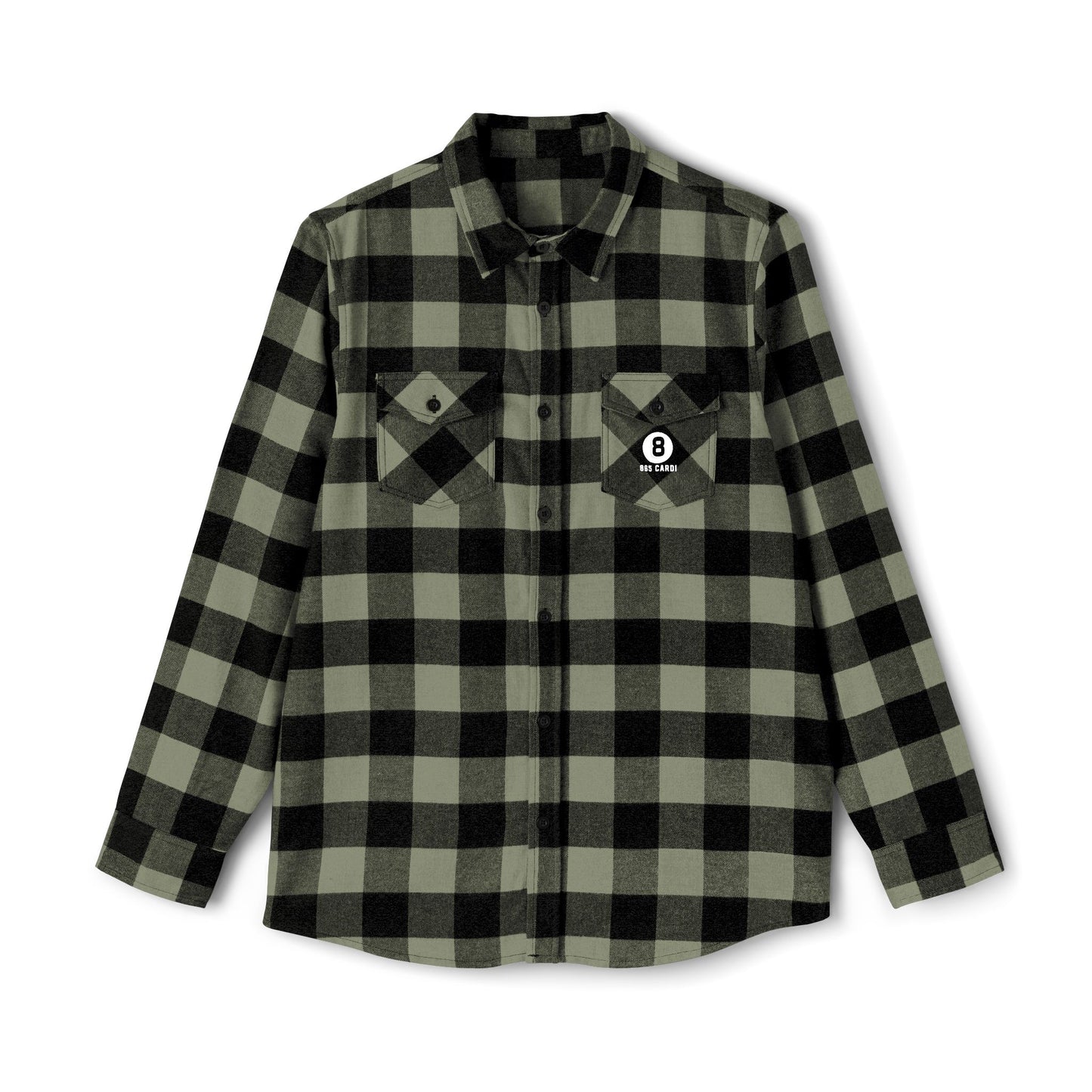 865Cardi Skeleton hand Flannel Shirt