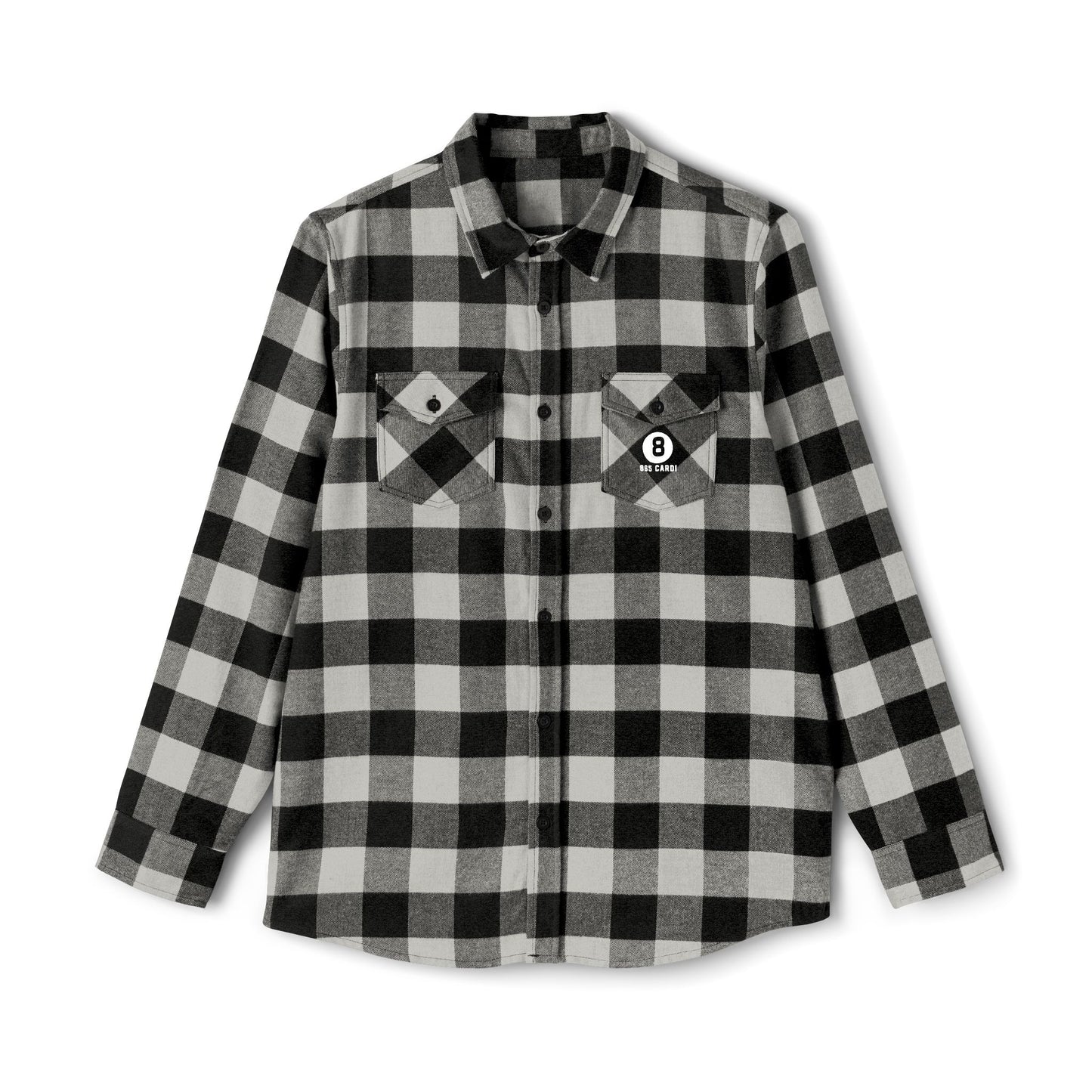 865Cardi Skeleton hand Flannel Shirt