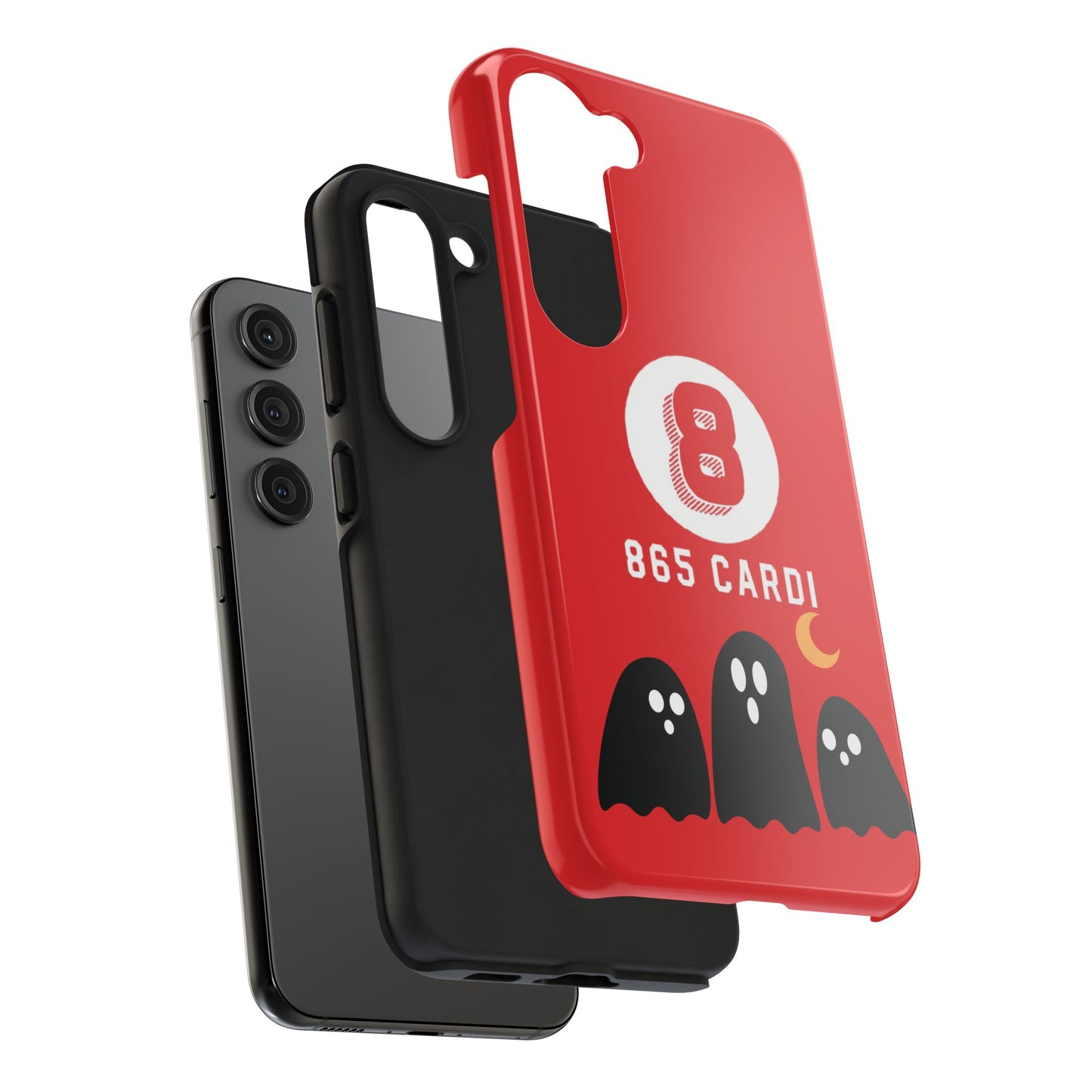 Red 865Carti Ghost slim phone case