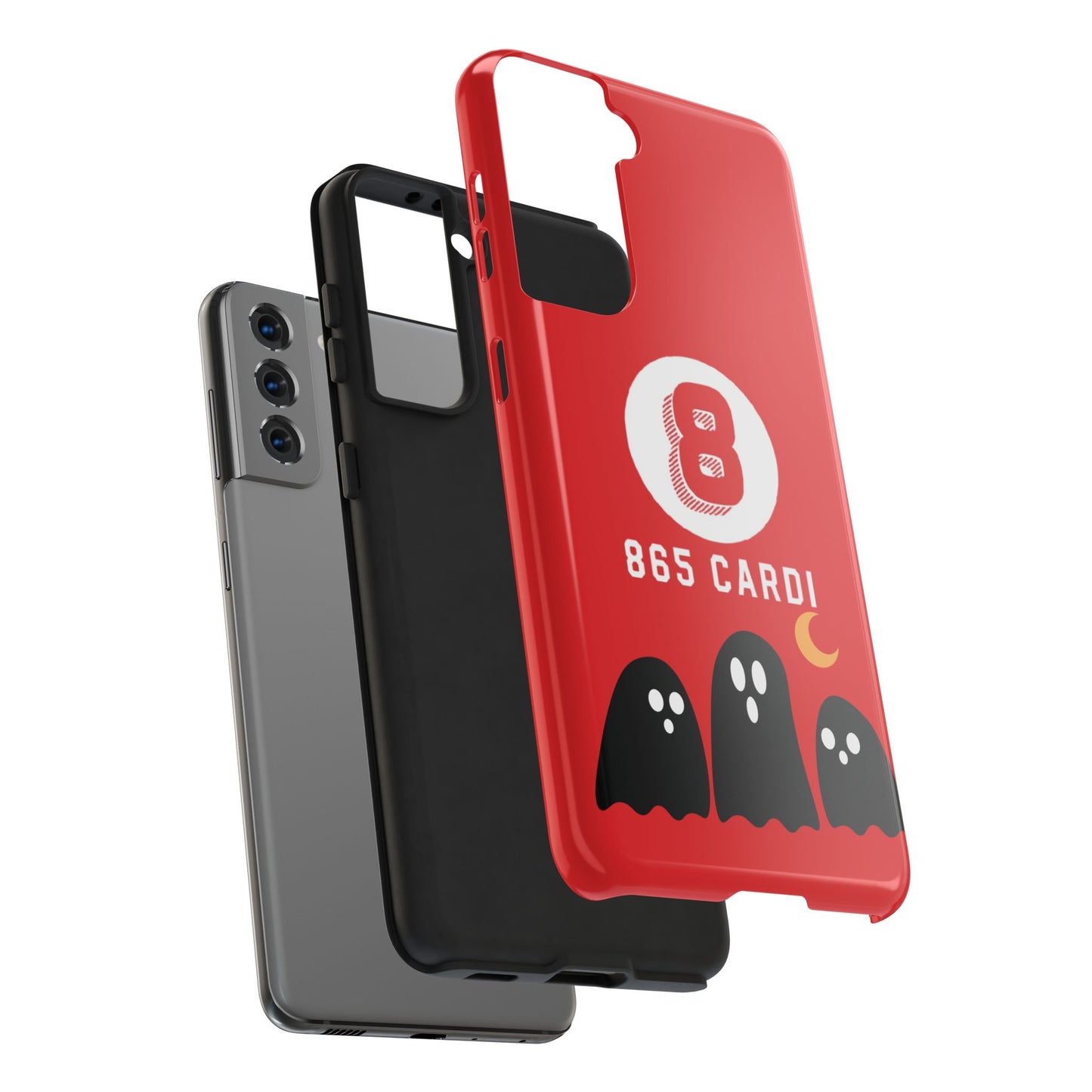 Red 865Carti Ghost slim phone case