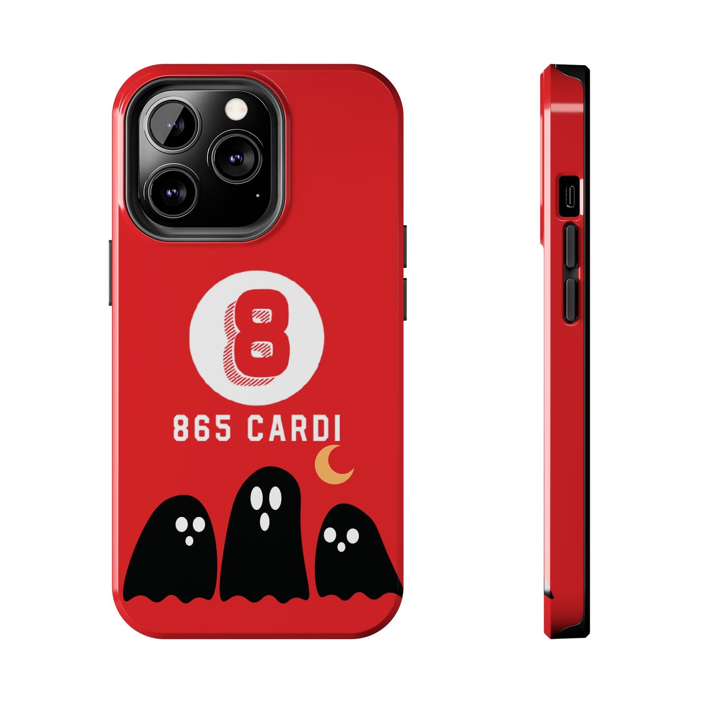 Red 865Carti Ghost slim phone case